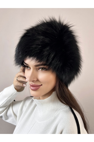 Меховая шапка женская из лисы